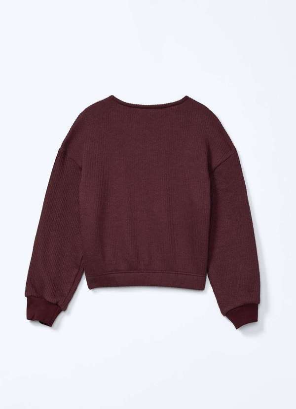 Hering - Blusa Infantil Menina Decote Redondo Marrom 4