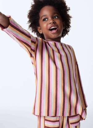 Hering - Blusa Infantil Menina Fio Tinto Oversized - HERING