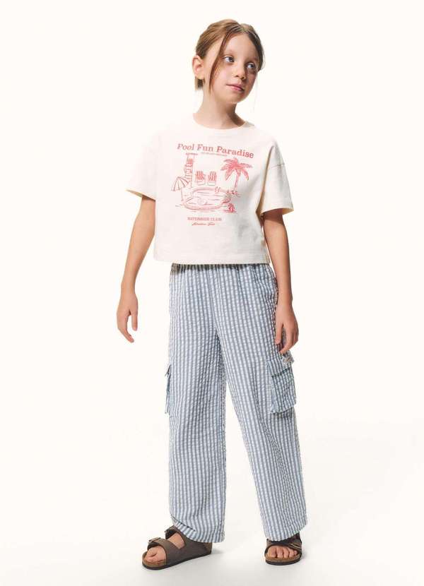 Hering - Blusa Infantil Menina Super Cotton Oversized Branco 3