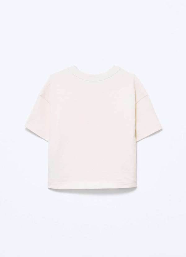 Hering - Blusa Infantil Menina Super Cotton Oversized Branco 4