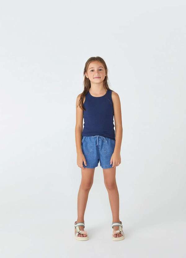 Hering - Regata Basica Infantil Menina em Ribana Azul 3