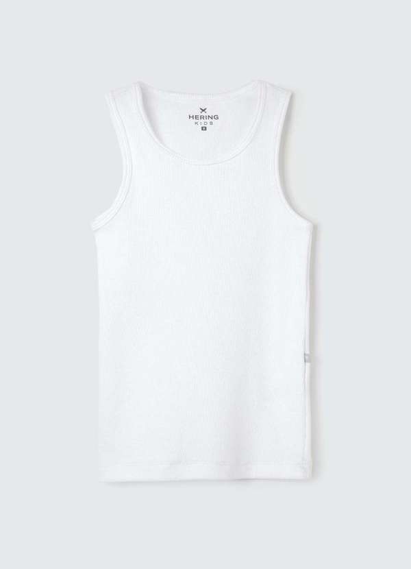 Hering - Regata Basica Infantil Menina em Ribana Branco