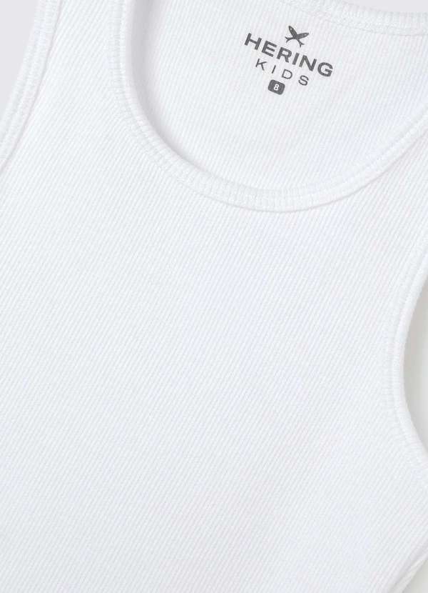 Hering - Regata Basica Infantil Menina em Ribana Branco 2