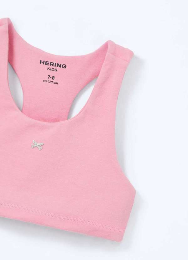 Hering Kids - Top Infantil Menina Toque Macio Rosa 3