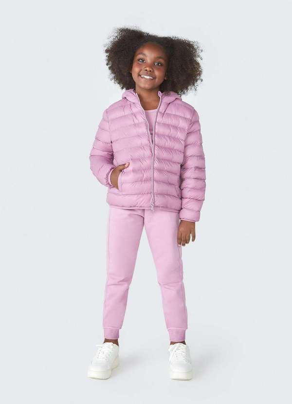 Hering - Calca Basica Infantil Unissex Jogger Rosa