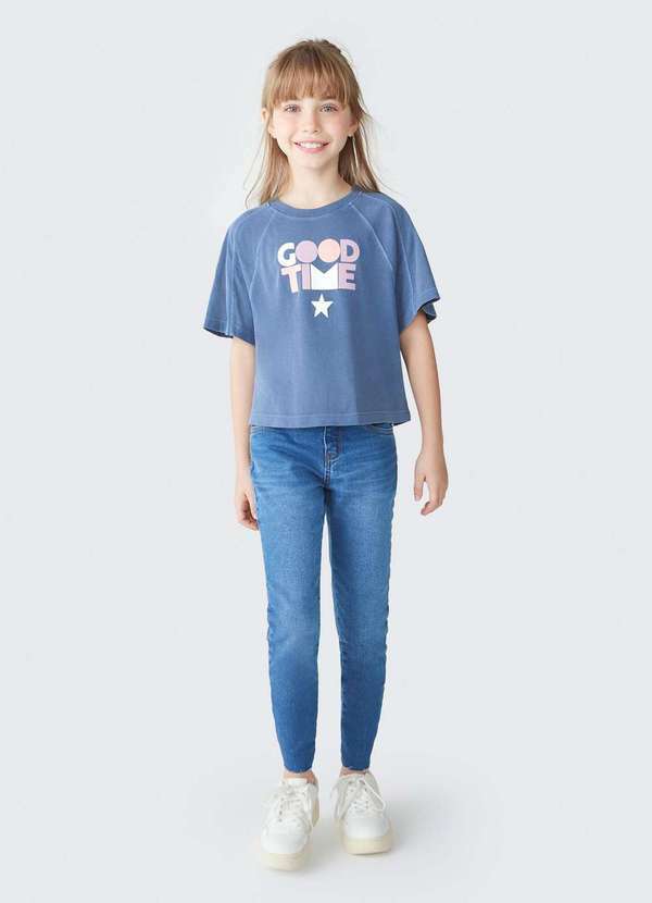 Hering - Calca Jeans Infantil Menina Skinny Azul