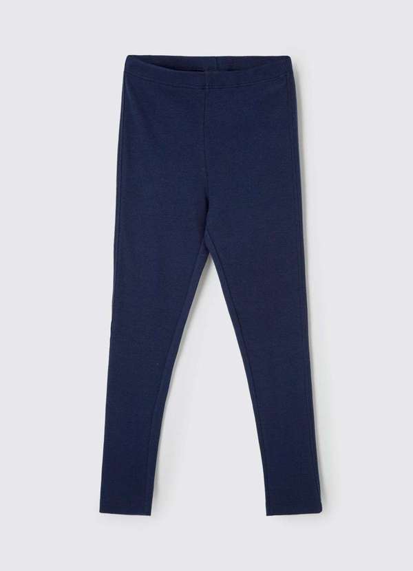 Hering - Calca Legging Basica Infantil Menina em Ribana Azul