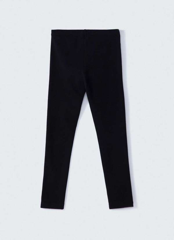 Hering - Calca Legging Basica Infantil Menina em Ribana Preto 3
