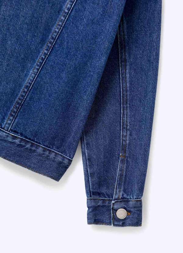 Hering - Jaqueta Infantil Oversized Jeans Azul 7