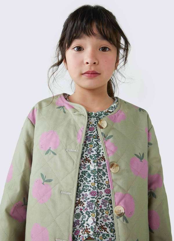 Hering - Jaqueta Infantil Menina em Matelasse Verde 2