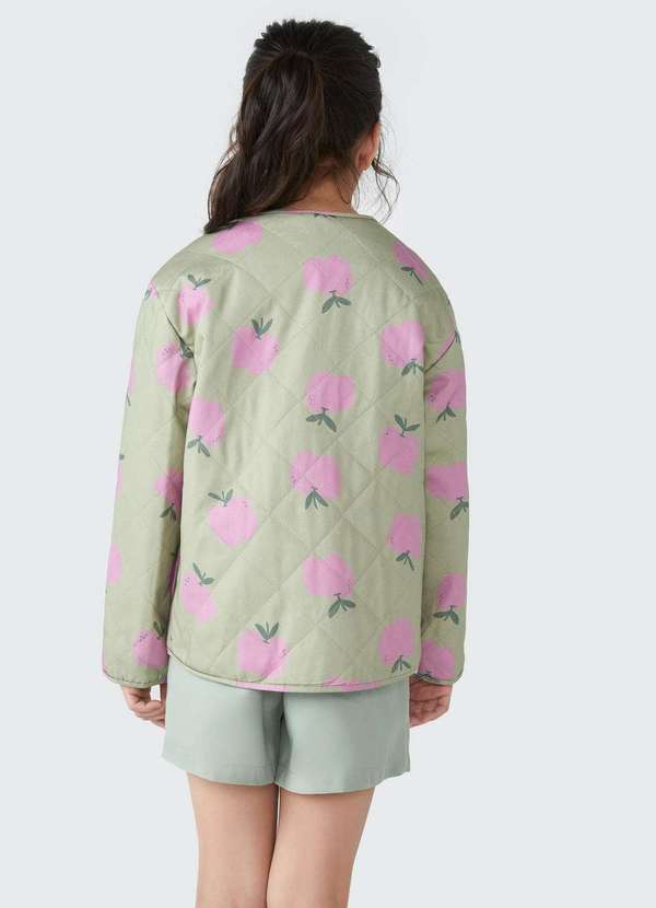 Hering - Jaqueta Infantil Menina em Matelasse Verde 3