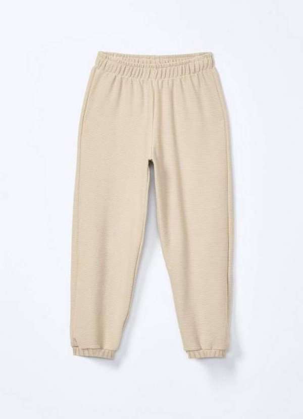 Hering - Conjunto Infantil Menina em Moletom Peluciado Bege 3