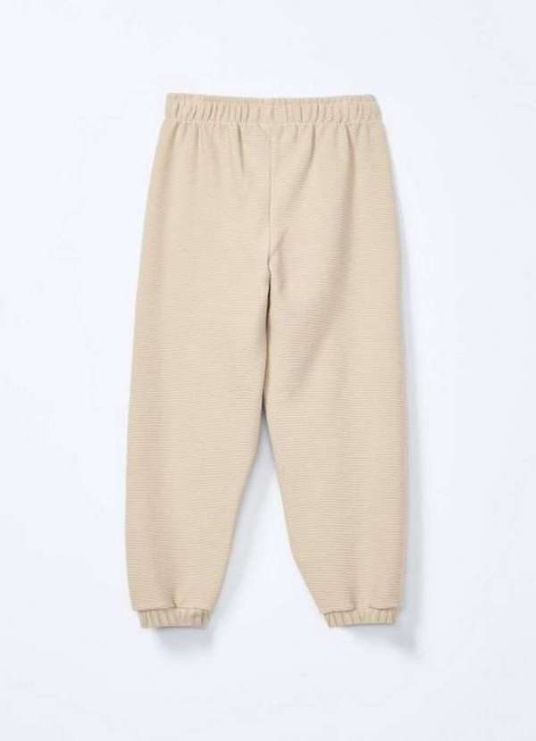 Hering - Conjunto Infantil Menina em Moletom Peluciado Bege 2