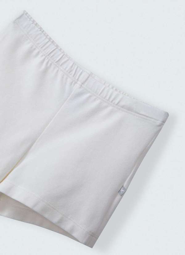Hering - Shorts Curto Basico Infantil Menina Branco 2