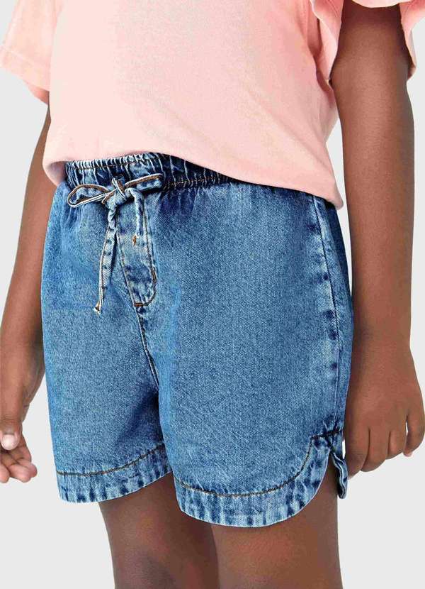 Hering - Shorts Jeans Infantil Menina Azul 3