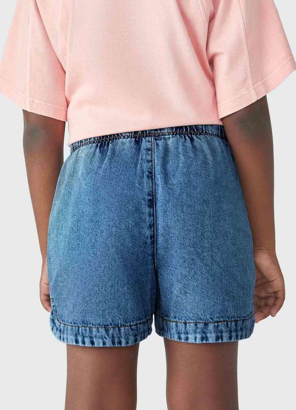 Hering - Shorts Jeans Infantil Menina Azul 5