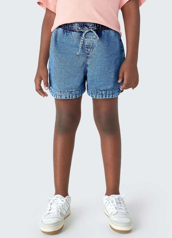 Hering - Shorts Jeans Infantil Menina Azul 6