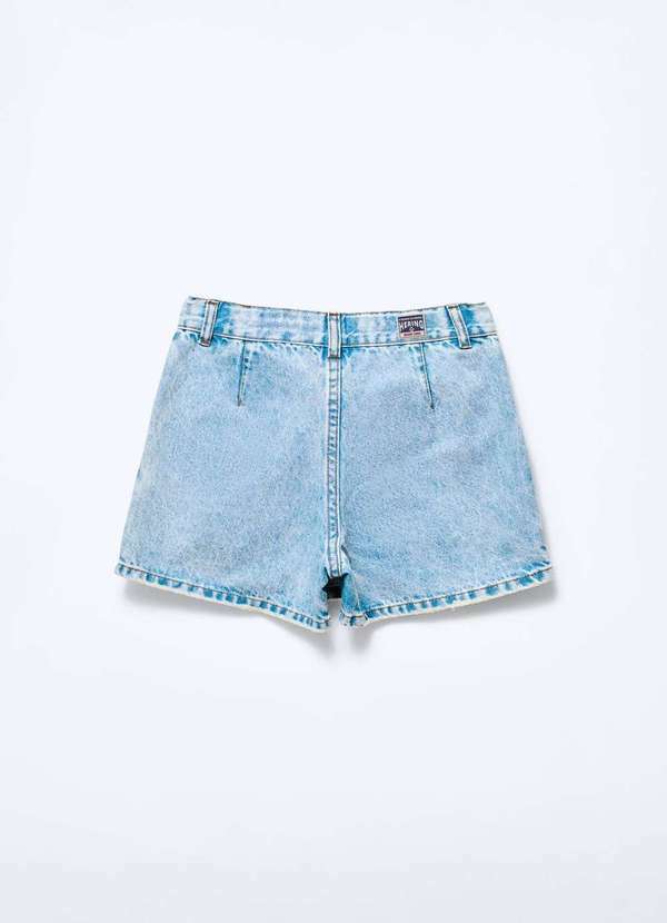 Hering - Shorts Saia Infantil Menina Jeans Azul 5
