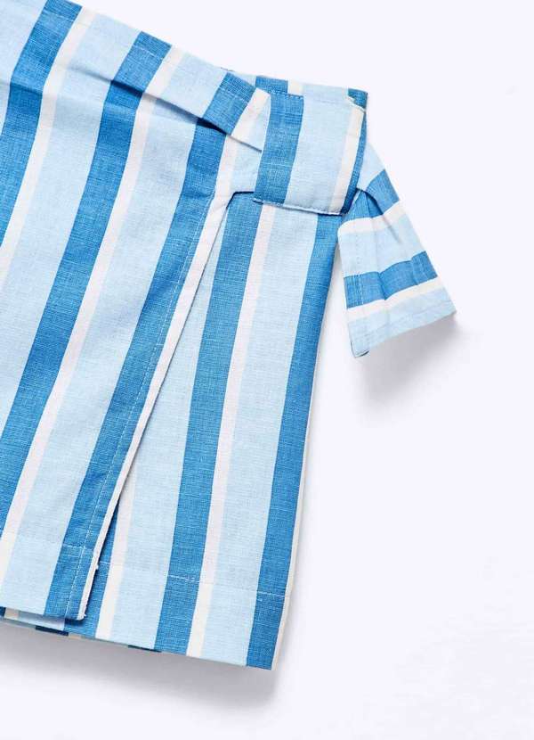 Hering - Shorts Saia Infantil Transpassada Azul 2