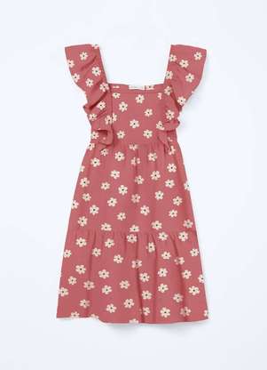 Hering - Vestido Infantil Curto com Babados - HERING