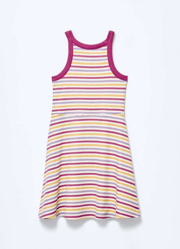 Hering - Vestido Infantil Curto em Ribana Canelada Rosa 9