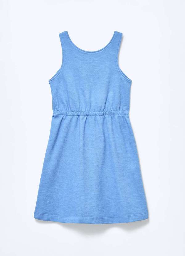 Hering - Vestido Infantil Curto Texturizado Azul 2
