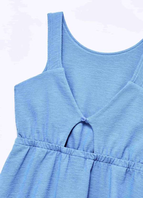 Hering - Vestido Infantil Curto Texturizado Azul 6