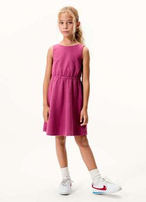 Hering - Vestido Infantil Curto Texturizado - HERING