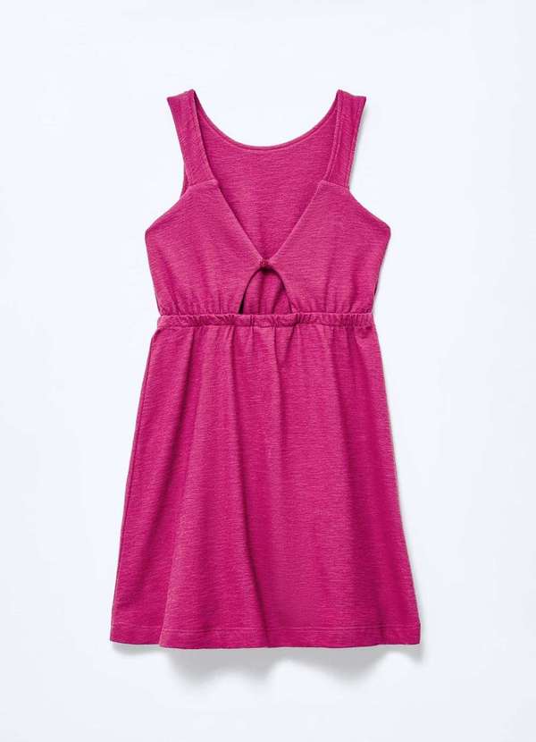 Hering - Vestido Infantil Curto Texturizado Roxo 6