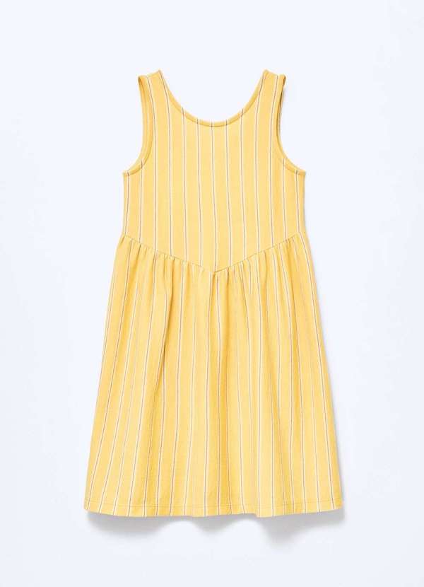 Hering - Vestido Infantil Fio Tinto Evase Amarelo 2