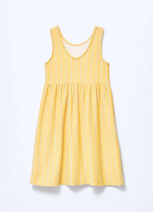 Hering - Vestido Infantil Fio Tinto Evase Amarelo 5