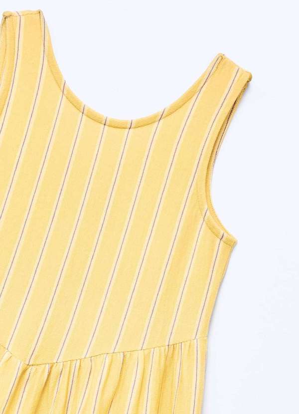 Hering - Vestido Infantil Fio Tinto Evase Amarelo 6