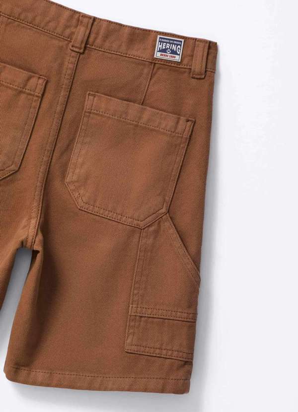 Hering - Bermuda Infantil Menino em Sarja Marrom 6