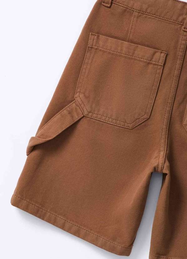 Hering - Bermuda Infantil Menino em Sarja Marrom 7