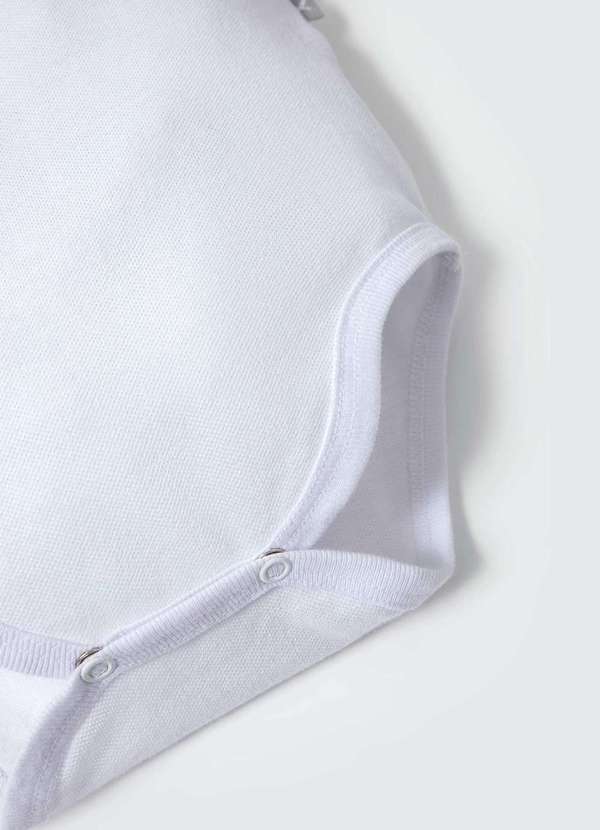 Hering - Body Polo Bebe Menino com Bolsinho Branco 4