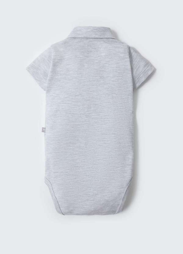 Hering - Body Polo Bebe Menino com Bolsinho Cinza 4