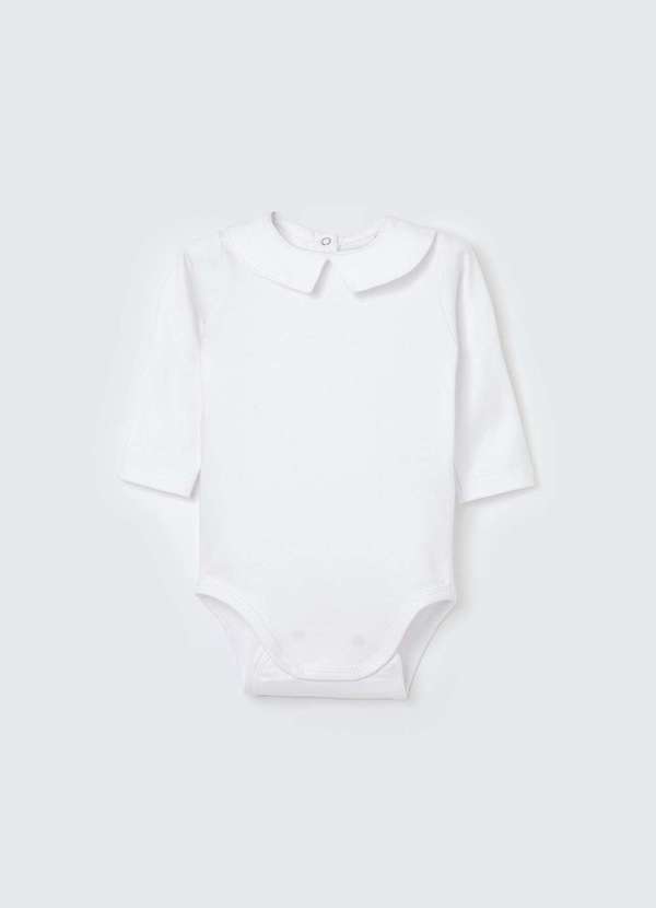 Hering - Body Saida Maternidade Bebe Menino Manga Longa Branco