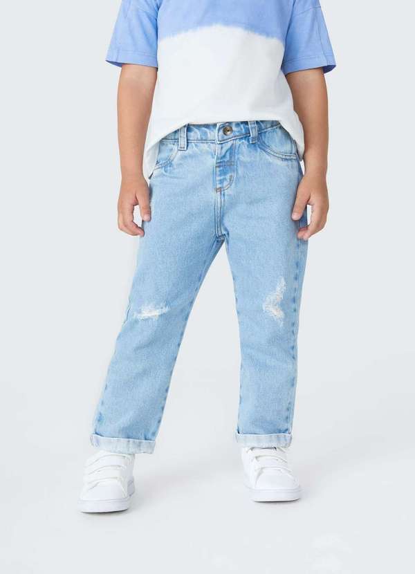Hering - Calca Jeans Infantil Menino Toddler Tradicional Azul
