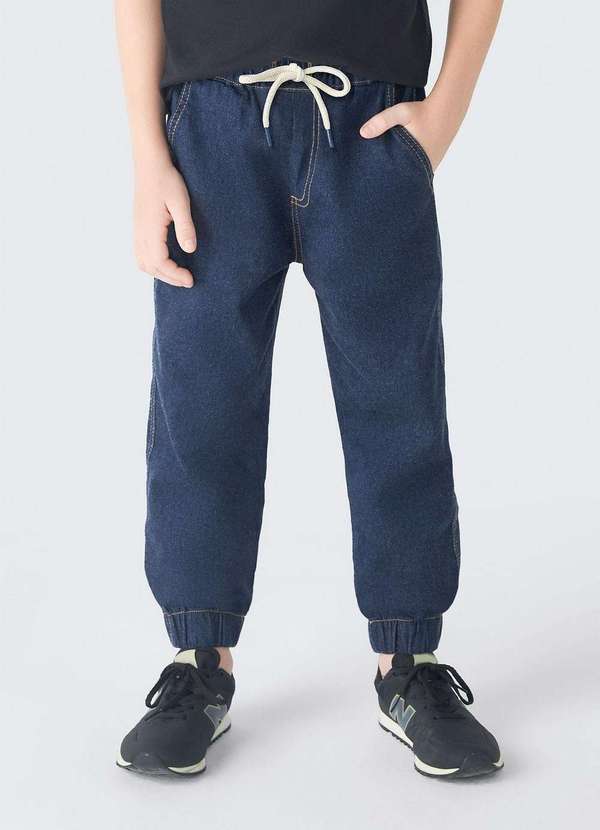 Hering - Calca Jeans Moletom Infantil Menino Azul 1