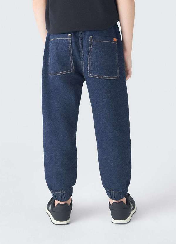 Hering - Calca Jeans Moletom Infantil Menino Azul 2