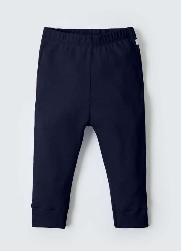 Hering - Calca Bebe Unissex em Ribana Azul