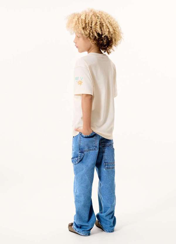 Hering - Calca Infantil Menino Jeans Reta Azul 3