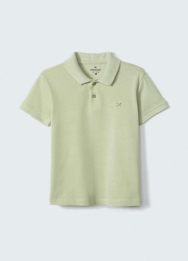 Hering - Camisa Basica Polo Infantil Menino Toddler Manga Curta Verde