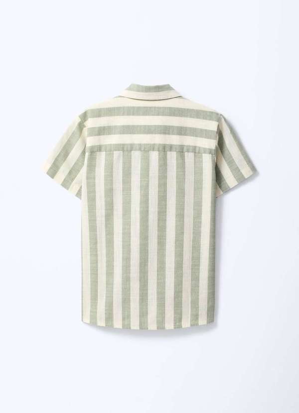 Hering - Camisa Infantil Menino Fio Tinto Listrada Verde 5