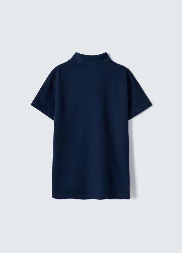 Hering - Camisa Polo Basica Infantil Menino Manga Curta em Piquet Azul 4