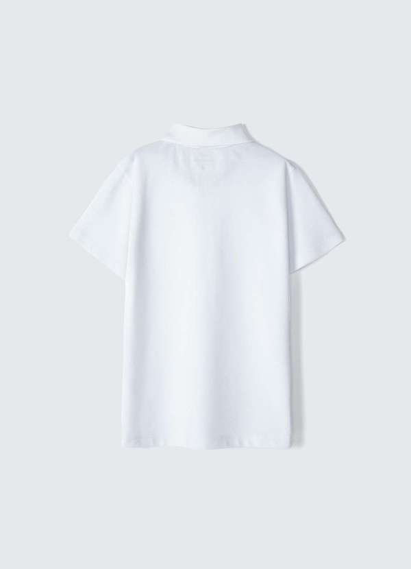 Hering - Camisa Polo Basica Infantil Menino Manga Curta em Piquet Branco 4