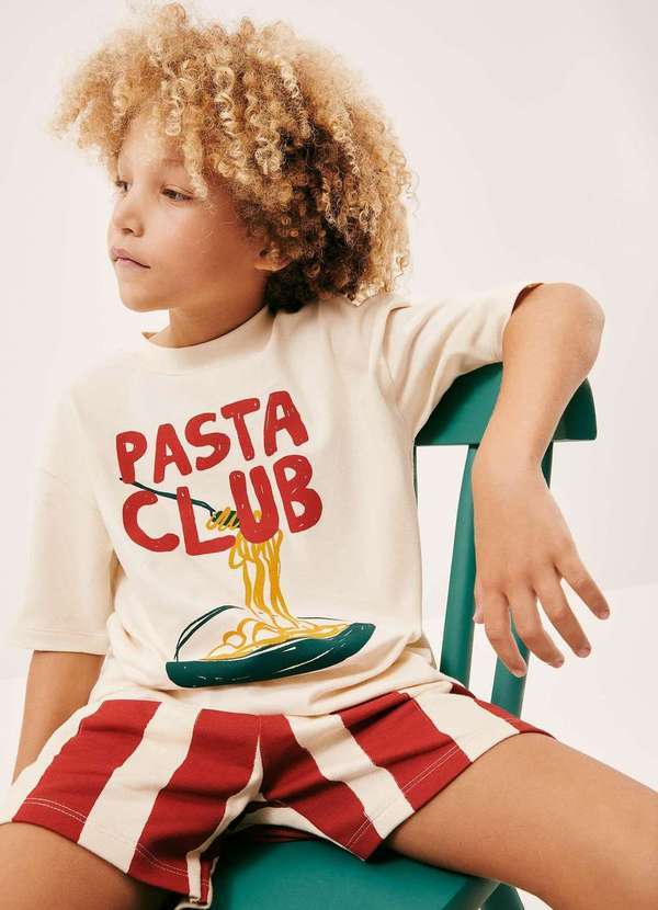 Hering - Camiseta Infantil Unissex com Estampa Mini Me Hering Kids e Re... Branco