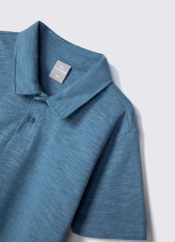 Hering - Polo Infantil Menino em Malha Flame Azul 2