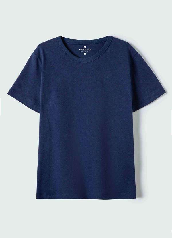 Hering - Camiseta Basica Infantil Menino Azul