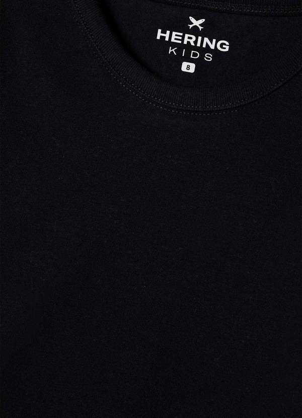Hering - Camiseta Basica Infantil Menino Preto 2